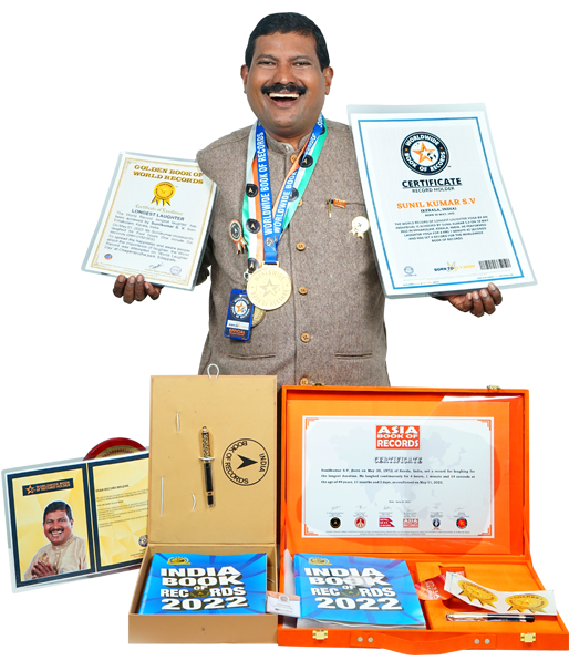 Sunilkumar.S.V. the Laughter yoga ambassador of Kerala and The laughter yoga teacher